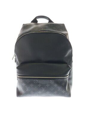 louis vuitton backpack black checkers Damier Graphite Stamps Discovery Savonches lined in matching colored textile Louis Vuitton Vintage - Damier